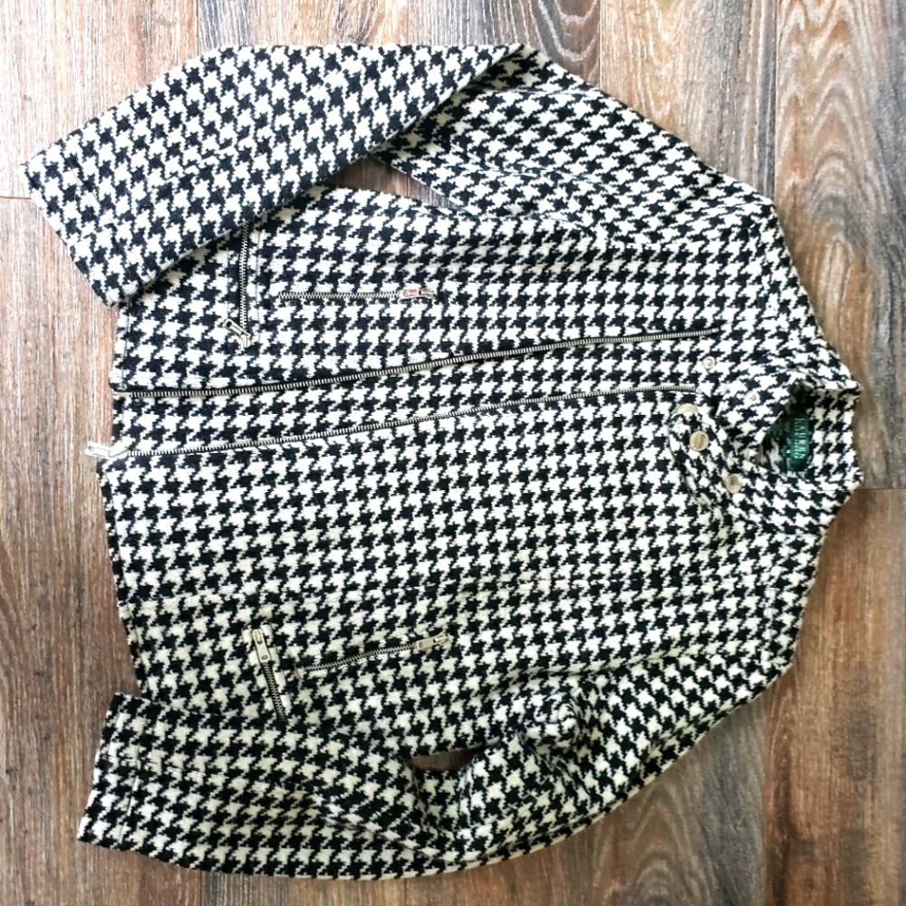 Ralph Lauren Houndstooth Jacket, size Medium